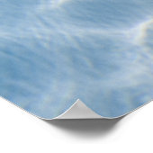 Blauw rimpelwater met zeester poster (Hoek)