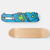 Blauw Robo Bord Skateboard (Horizontaal)