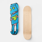Blauw Robo Bord Skateboard (Voorkant)