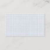 Blauw Rocking paard Baby Boy douche Luier Raffle Informatiekaartje (Achterkant)