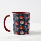 Blauw Rode Appels Beste Leraar of personaliseer Mok (Links)