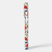 Blauw Rode en Gele Ditsy Bloemen Monogram Case-Mate iPhone Case (Achterkant / Links)
