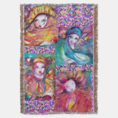 BLAUW-, RODE-, GEEL-, CARNIVAL-MASSA MET CONFETTI DEKEN (Voorkant Verticaal)