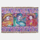 BLAUW-, RODE-, GEEL-, CARNIVAL-MASSA MET CONFETTI DEKEN (Voorkant)