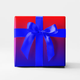 Blauw Rode Gradiënt Cadeaupapier