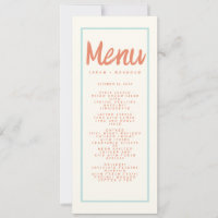 Blauw Rode Handgeschreven Typografie Retro Trouwme