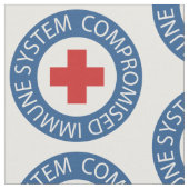 Blauw Rode Kruis - Compromissysteem Stof (Close Up)