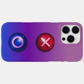 Blauw Rode Stemknoppen Verloop iPhone 16 Pro Max Case-Mate iPhone Case (Achterkant (horizontaal))