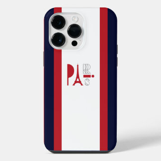 Blauw rode strepen kleur | Iphone 14 pro max hoes Hoesje