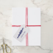 Blauw Roei Roeiers Ploeg Team Watersport Cadeaulabel (Met Touw)