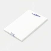 Blauw Roeien Roeiers Bemanning Team Watersport Post-it® Notes (Schuin)