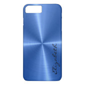 Blauw roestvrij staal Case-Mate iPhone case (Achterkant)