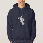 Blauw rolletje hoodie (Voorkant)