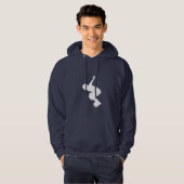 Blauw rolletje hoodie (Voorkant volledig)