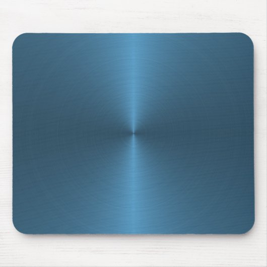 blauw rond geborsteld muismat (Voorkant)