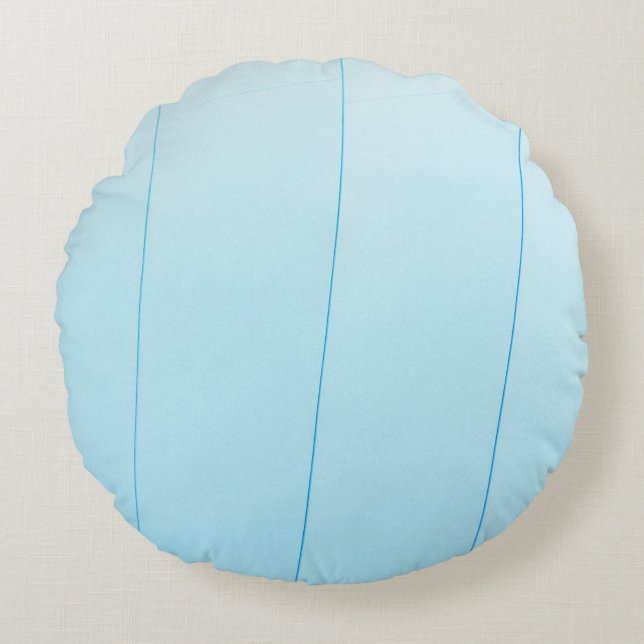 Blauw Rond Kussen (Voorkant)