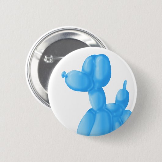 Blauw Ronde Button 5,7 Cm (Voorkant /achterkant)