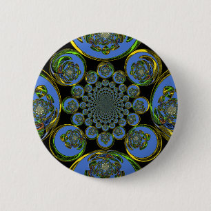  blauw ronde button 5,7 cm