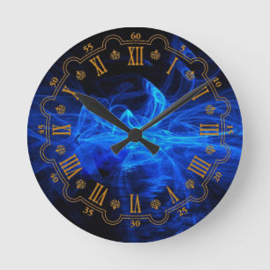 Blauw Ronde Klok