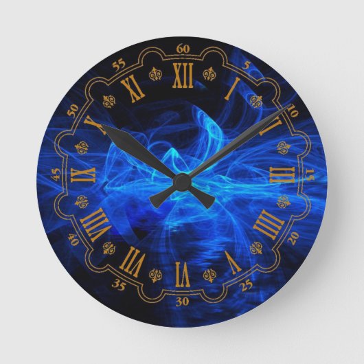 Blauw Ronde Klok (Voorkant)