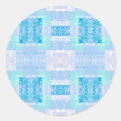 Blauw Ronde Sticker (Voorkant)