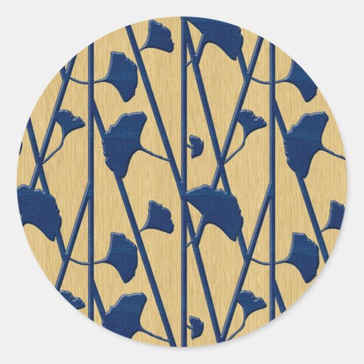 blauw ronde sticker (Voorkant)