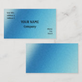 Blauw rondgedraaid visitekaartje (Voorkant / Achterkant)