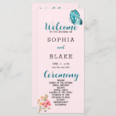  blauw rondvliegend roze weddenschap (Voorkant / Achterkant)