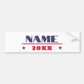 Blauw Rood 2024 Amerikaanse presidentsverkiezingen Bumpersticker (Voorkant)