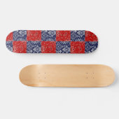 Blauw & Rood Bandana Skateboard (Horizontaal)