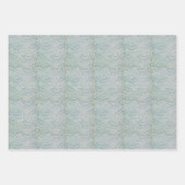 blauw rood blad William Morris Larkspur Inpakpapier Vel (Voorkant 3)