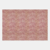 blauw rood blad William Morris Larkspur Inpakpapier Vel (Voorkant 2)