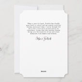 Blauw Rood Bloemen Boho Arched Foto Vakantie Kaart (Achterkant)