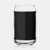 Blauw Rood Bloemen Zwarte Draak Blikvorm Glas (Links)