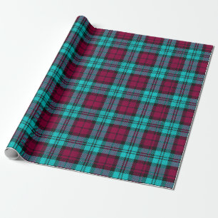Blauw Rood Campbell Abercrombie Blackwatch Plaid Cadeaupapier