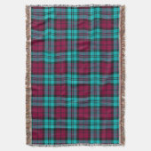Blauw Rood Campbell Tartan Blackwatch Plaid Deken (Voorkant Verticaal)