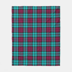 Blauw Rood Campbell Tartan Blackwatch Plaid Fleece Deken