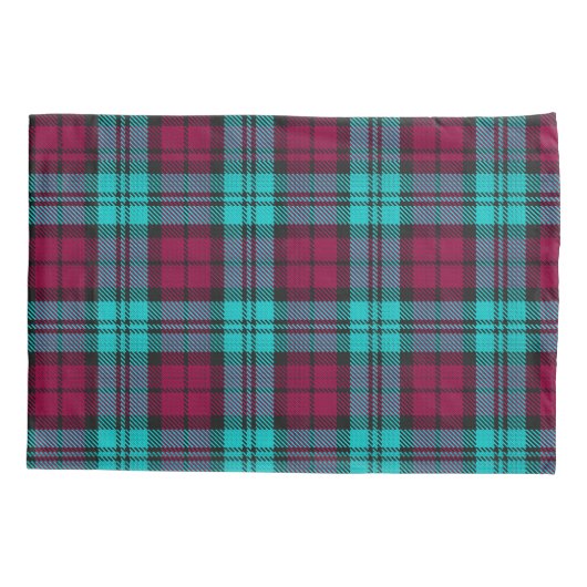 Blauw Rood Campbell Tartan Blackwatch Plaid Kussensloop (Achterkant)