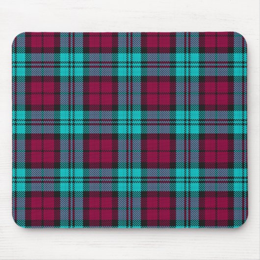 Blauw Rood Campbell Tartan Blackwatch Plaid Muismat (Voorkant)