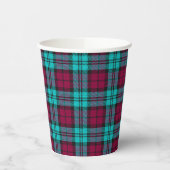 Blauw Rood Campbell Tartan Blackwatch Plaid Papieren Bekers (Links)
