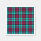 Blauw Rood Campbell Tartan Blackwatch Plaid Servet (Voorkant)