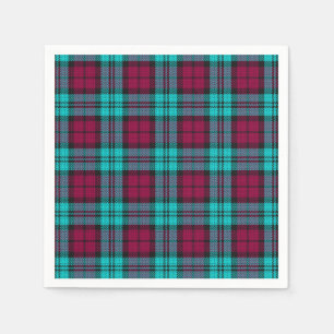 Blauw Rood Campbell Tartan Blackwatch Plaid Servet