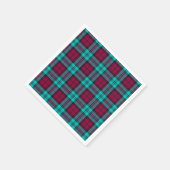 Blauw Rood Campbell Tartan Blackwatch Plaid Servet (Hoek)