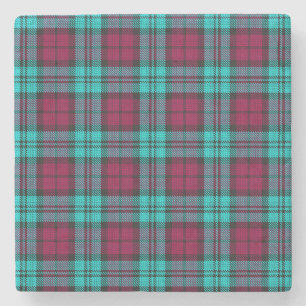 Blauw Rood Campbell Tartan Blackwatch Plaid Stenen Onderzetter