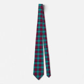 Blauw Rood Campbell Tartan Blackwatch Plaid Stropdas (Voorkant)
