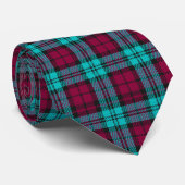 Blauw Rood Campbell Tartan Blackwatch Plaid Stropdas (Opgerold)