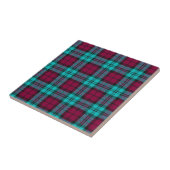 Blauw Rood Campbell Tartan Blackwatch Plaid Tegeltje (Zijkant)