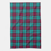 Blauw Rood Campbell Tartan Blackwatch Plaid Theedoek (Verticaal)