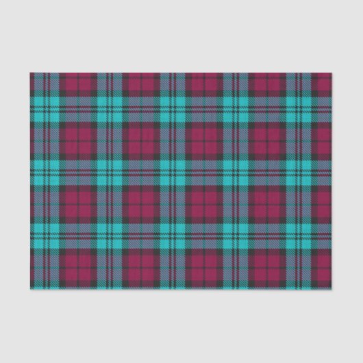 Blauw Rood Campbell Tartan Blackwatch Plaid Tissuepapier (Voorkant)