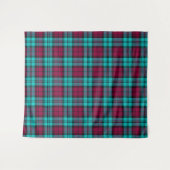 Blauw Rood Campbell Tartan Blackwatch Plaid Wandkleed (Voorkant (horizontaal))